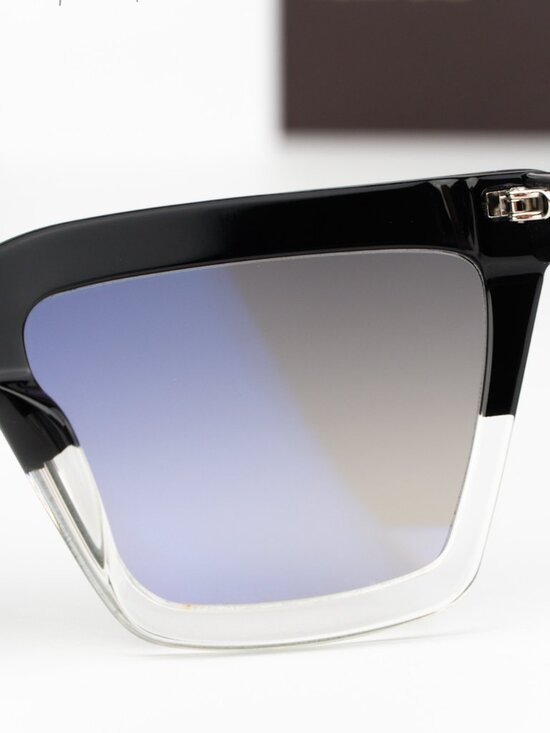Tom Ford EDEN Women Sunglasses Black Grey Mirror Square FT1110 05C NEW AUTHENTIC